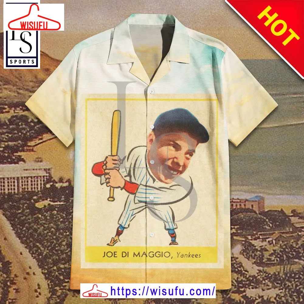 1938 Goudey Joe Dimaggio Hawaiian Shirt, New Fashion Gifts