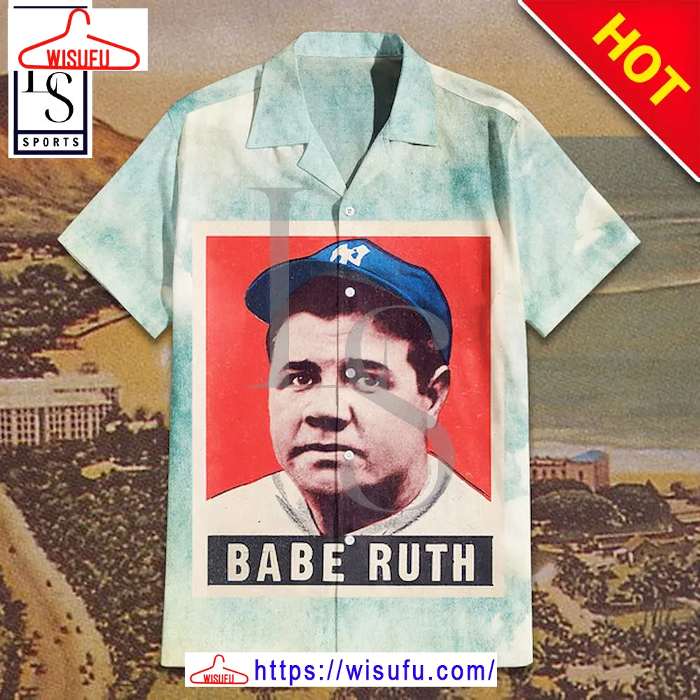 1948 Babe Ruth Hawaiian Shirt, New Fashion Gifts