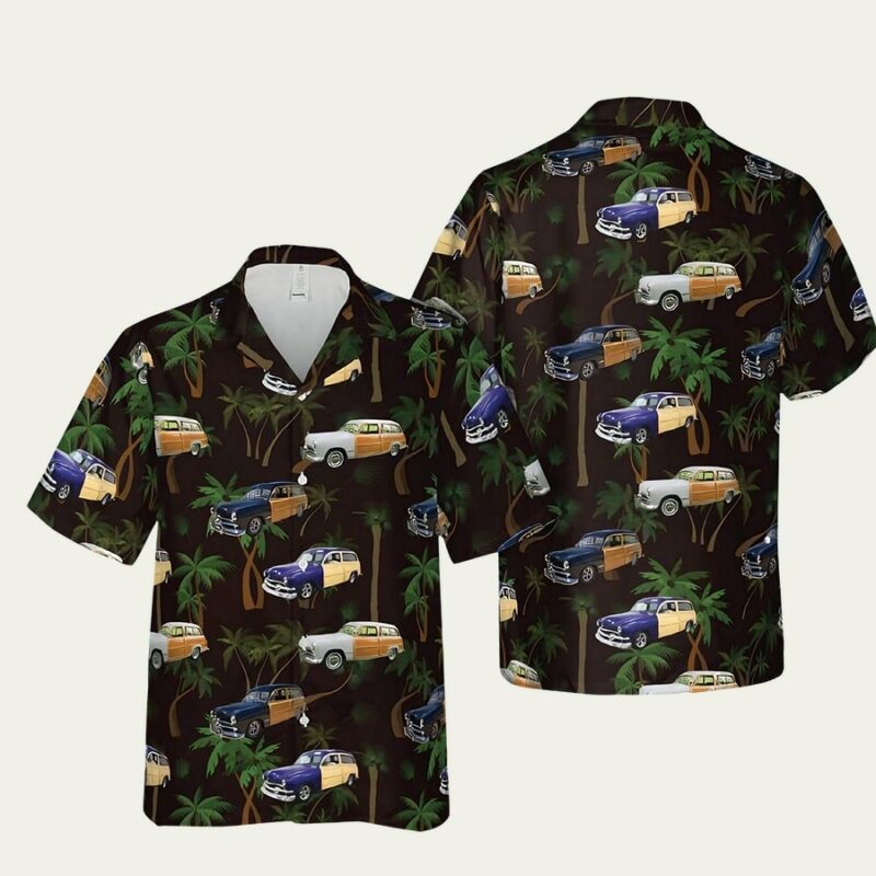 1949 FORD WOODY WAGON HAWAIIAN SHIRT