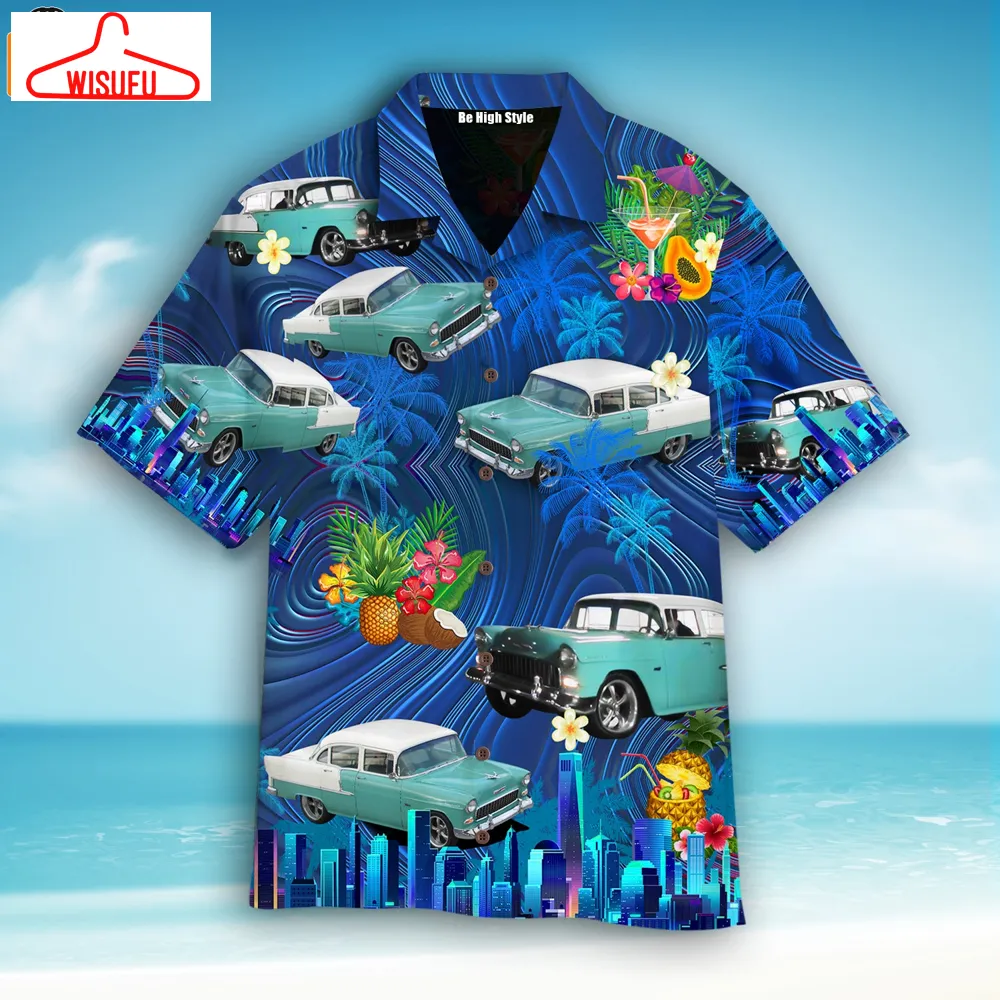 1955 Chevy Car Cool Design Hawaiian Shirt, New Fashion Gifts