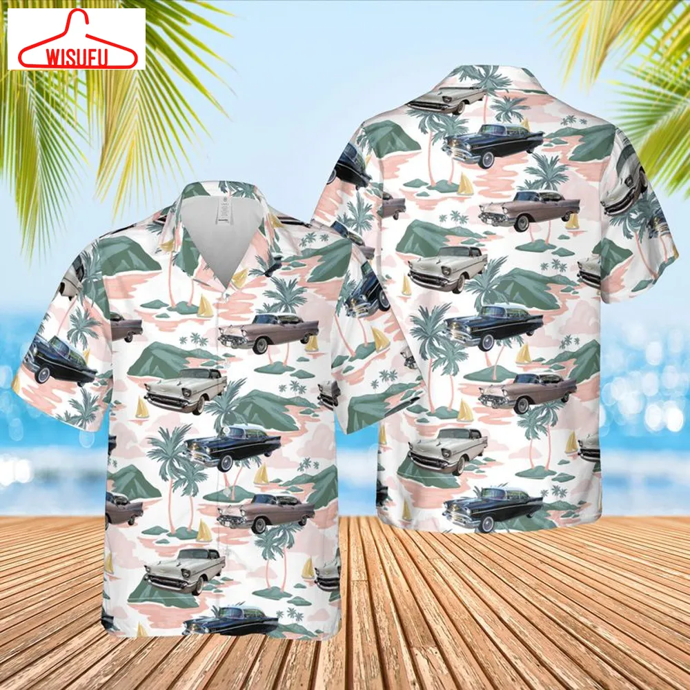 1957 Chevrolet Chevy Bel Air Hawaiian Shirt, New Fashion Gifts