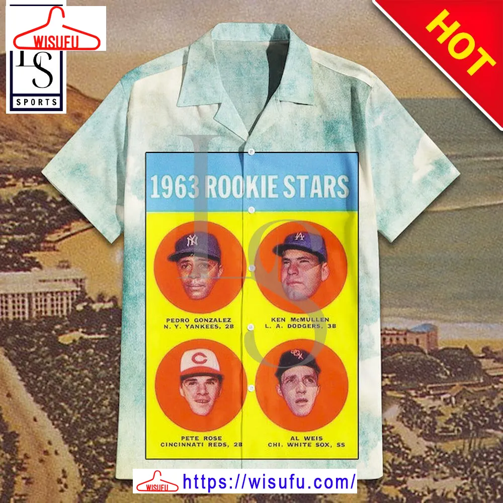 1963 Topps Pete Rose Rookie Card Hawaiian Shirt, New Fashion Gifts