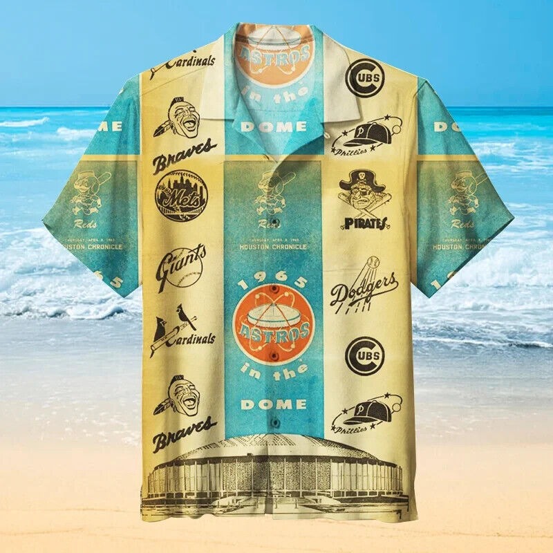 1965 HOUSTON PROGRAM Hawaiian Shirt For Fans, Baseball Shirt, S-5XL US Size