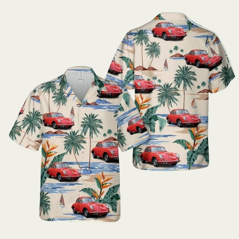 1965 PORSCHE 356C COUPE HAWAIIAN SHIRT