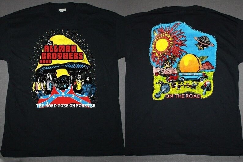 1980 The Allman Brothers Band The Road Goes On Forever T-Shirt