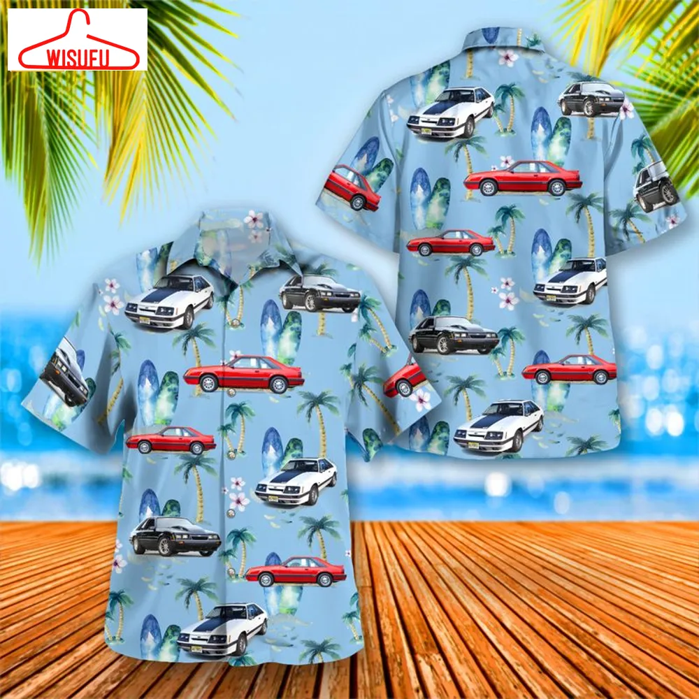 1985 Fox Body Mustang Hawaiian Shirt, New Fashion Gifts