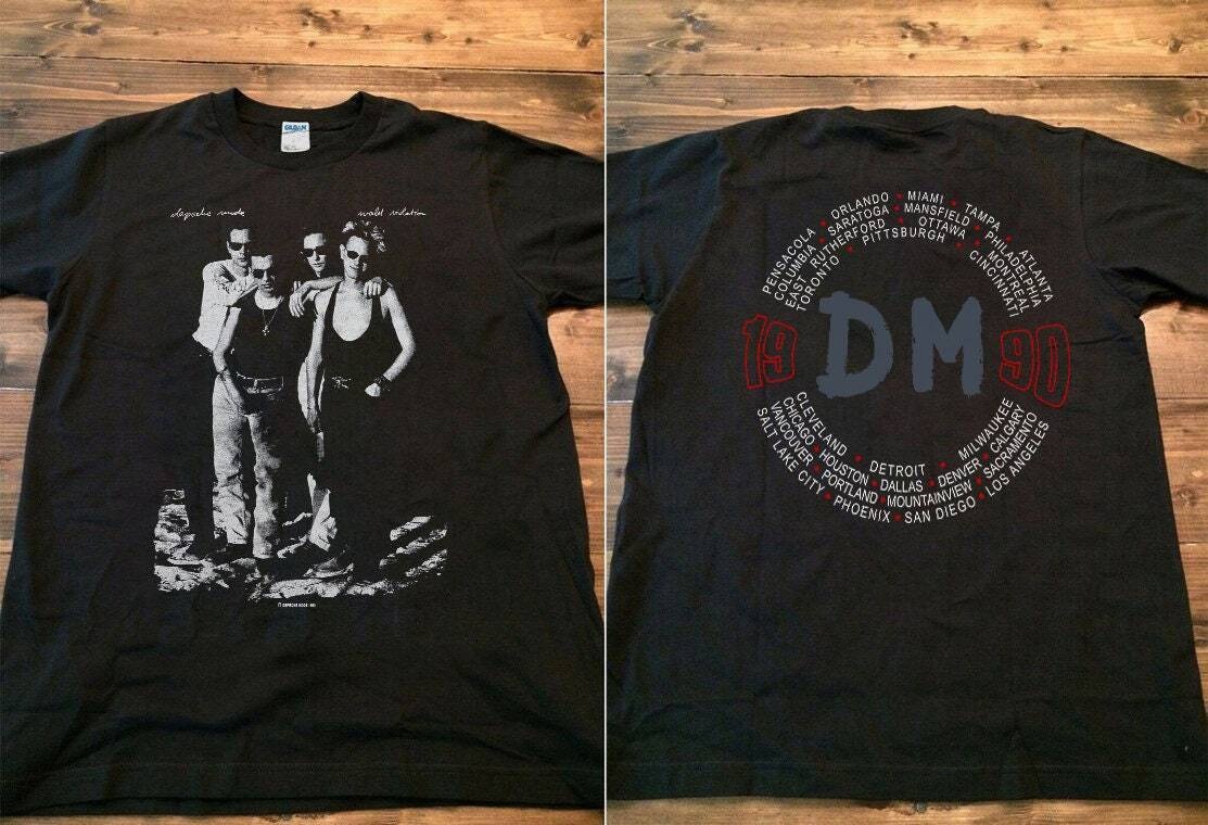 1990 Depeche Mode World Violation Tour Unisex Black T-Shirt Gift For Fans