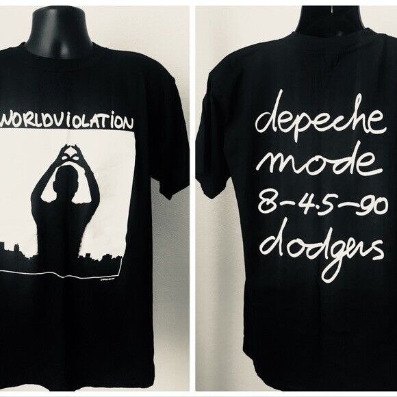 1990 Depeche Mode World Violator Concert Tour T-Shirt 2 sided cotton
