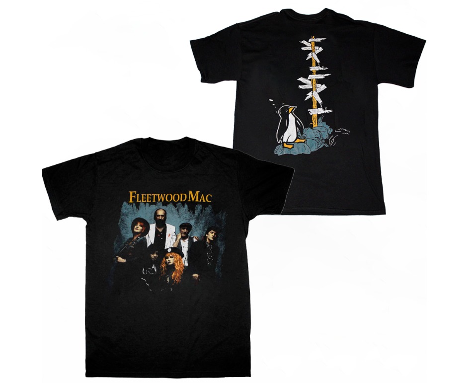 1990 Fleetwood Mac shirt English American Pop Rock Band T-Shirt 2 Side