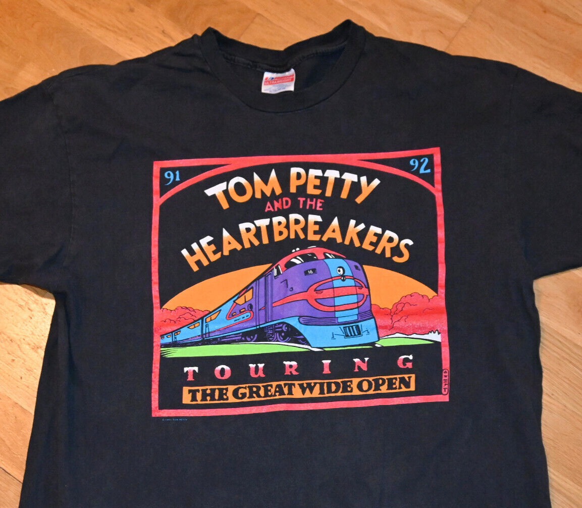 1991-92 TOM PETTY vtg concert tour rock band tee t-shirt Rare 90's 80's