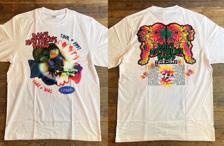 1997 Dave Matthews Band Crash Tour T-Shirt 2 Sides