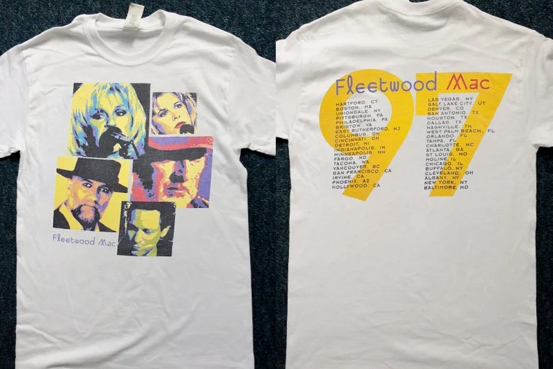 1997 Fleetwood Mac Back And Loving It Reunion Tour T-Shirt