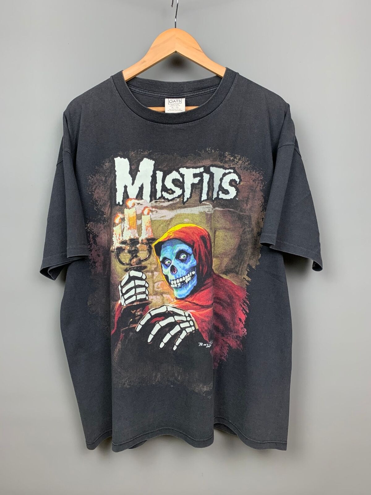 1997 Misfits Black Short Sleeve Cotton T-shirt Unisex Men Women
