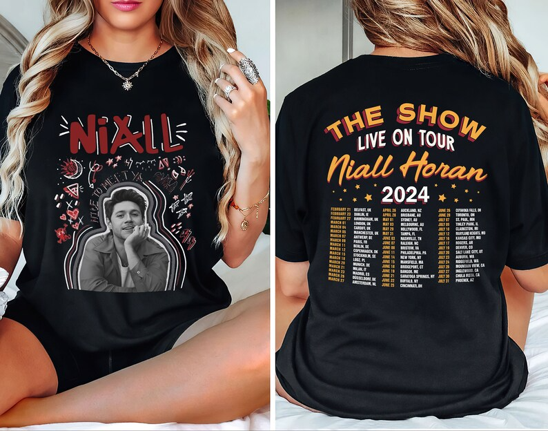 2 Sides Niall Horan Shirt The Show Niall Horan Tour Unisex T-Shirt Black