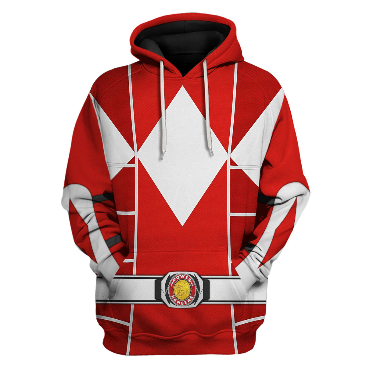 Red Ranger Mighty Morphin Cosplay hoodie