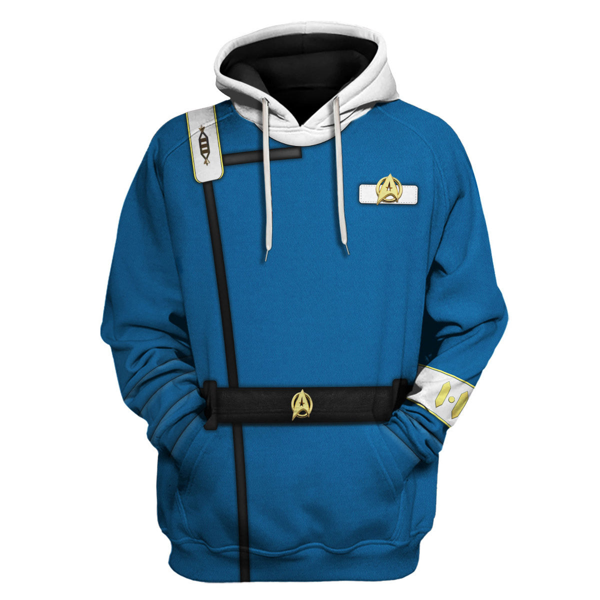 Wrath Of Khan Kirk Spock Starfleet Blue hoodie