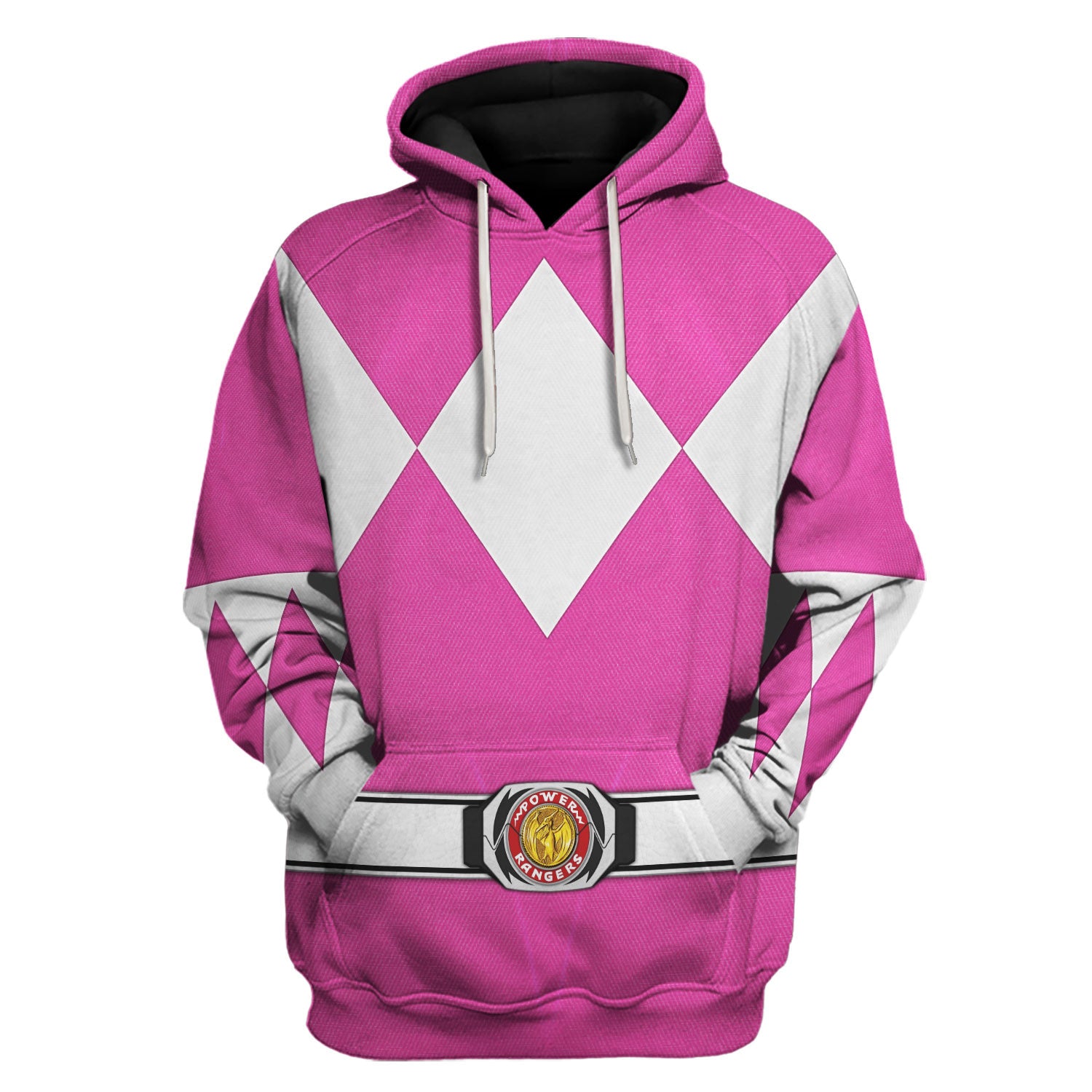 Pink Ranger Mighty Morphin hoodie