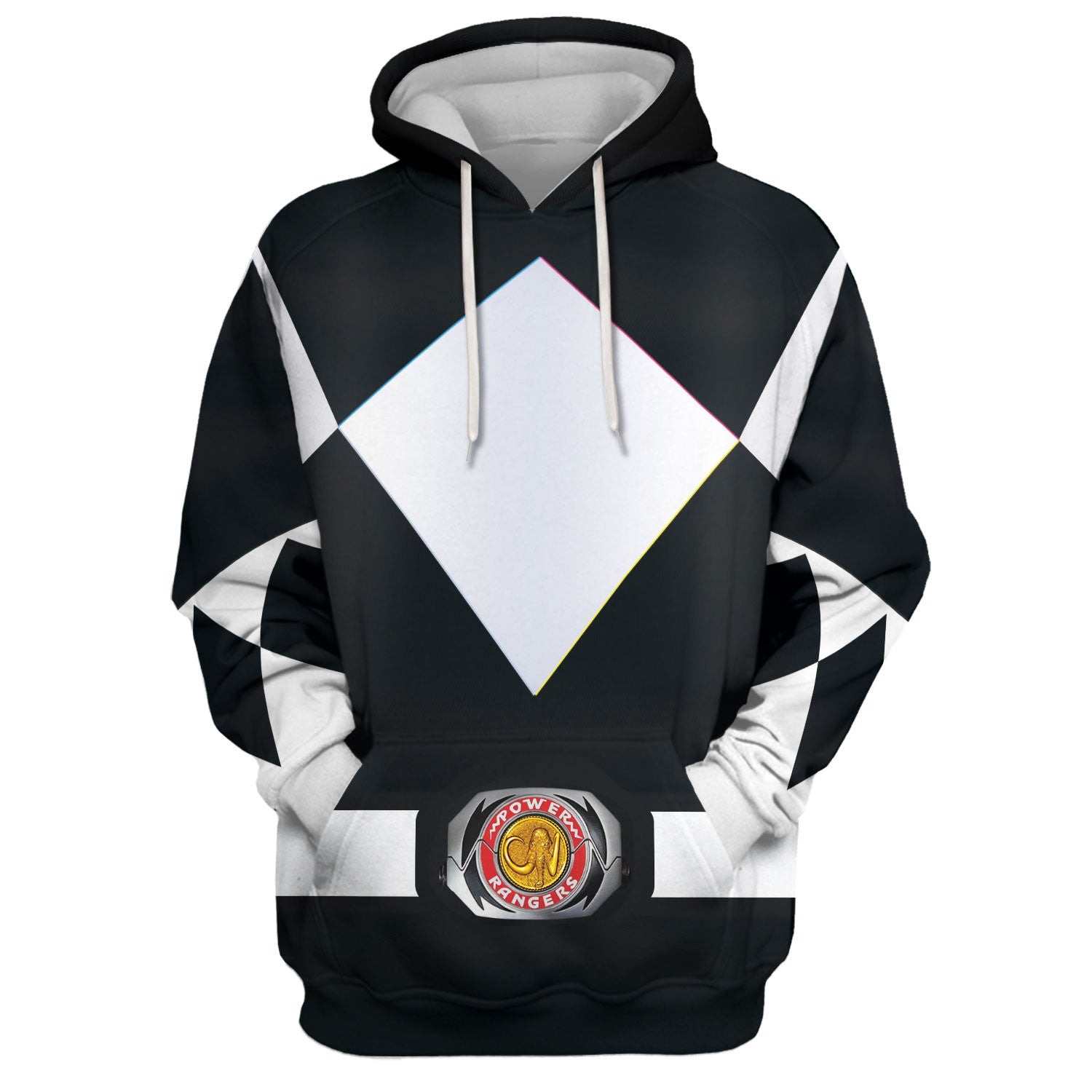 Gearhomie Unisex Tracksuit Hoodies Black Power Ranger 3D hoodie