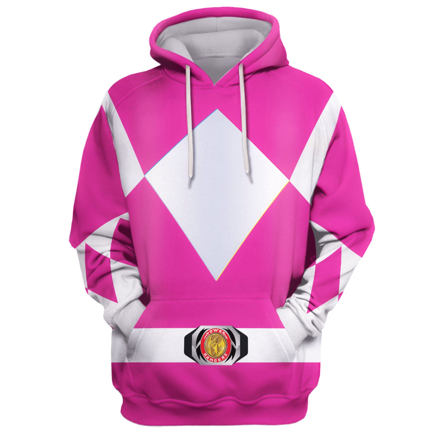 Gearhomie Unisex Tracksuit Hoodies Pink Power Ranger 3D hoodie
