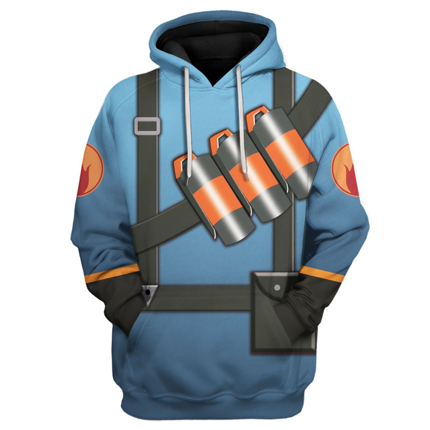 Pyro Blue Team TF2 hoodie