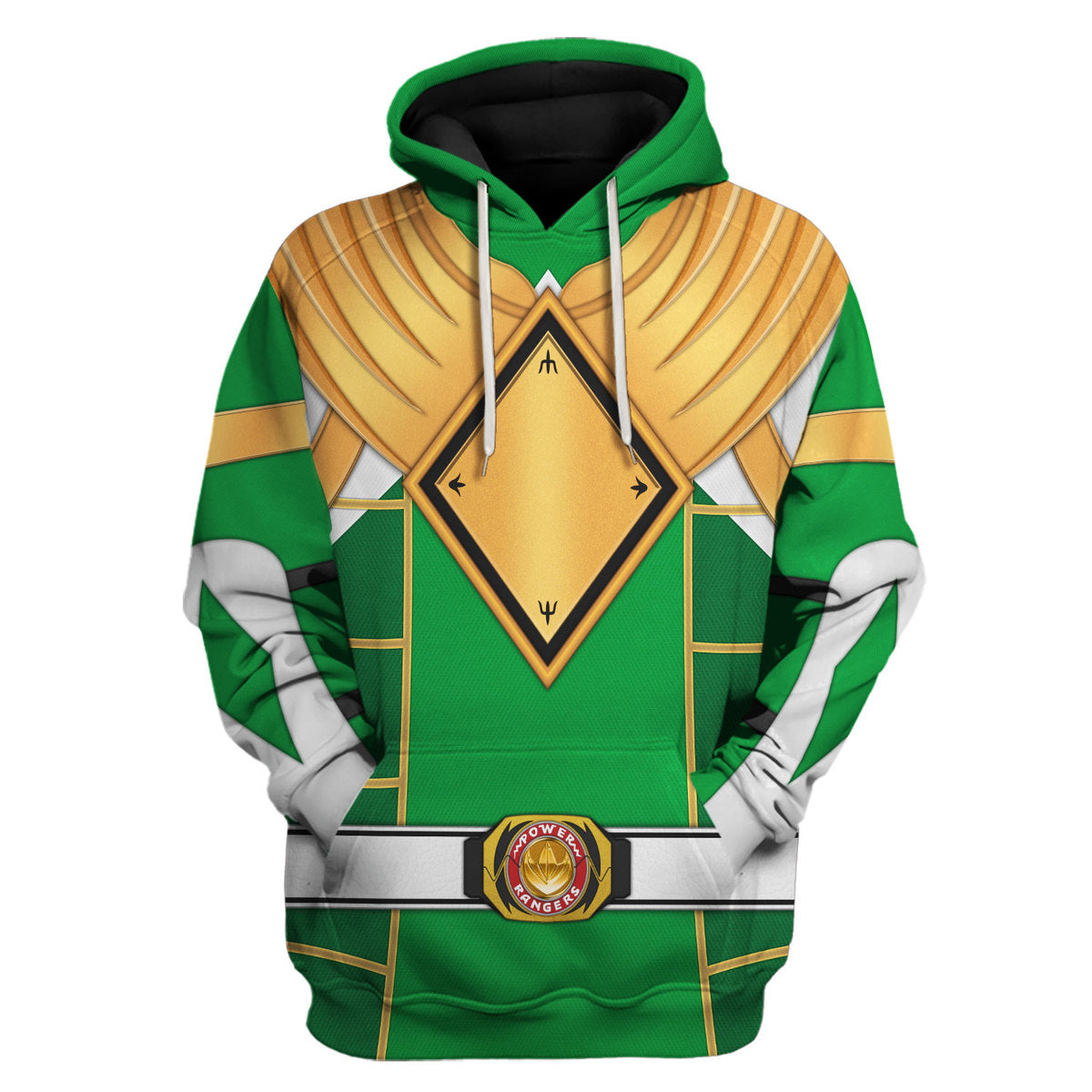 Green Ranger Dragon Shield Mighty Morphin Cosplay hoodie