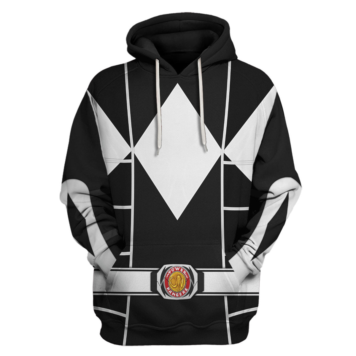 Black Ranger Mighty Morphin Cosplay hoodie
