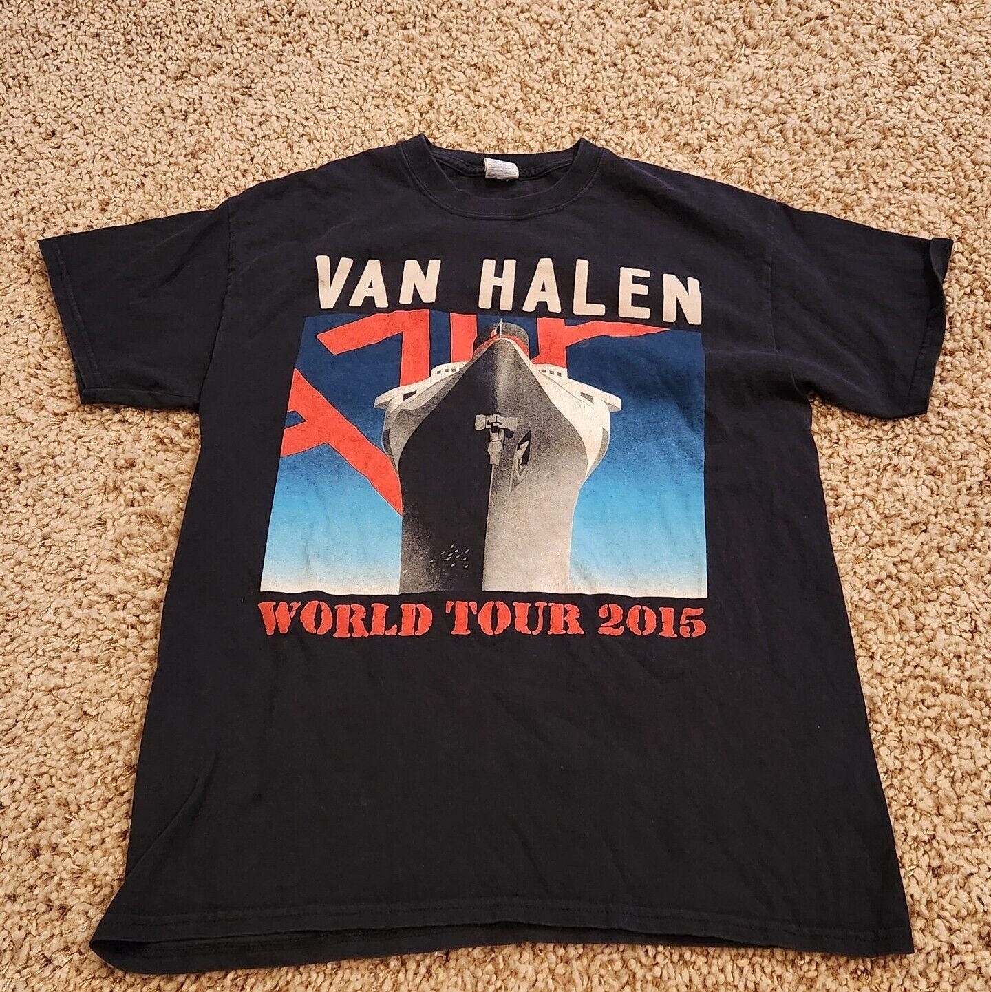 2015 VAN HALEN LIVE ON TOUR T SHIRT Black
