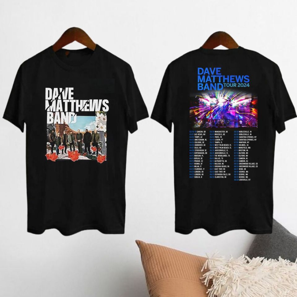 2024 Dave Matthews Band Summer Tour Unisex T-Shirt  Black