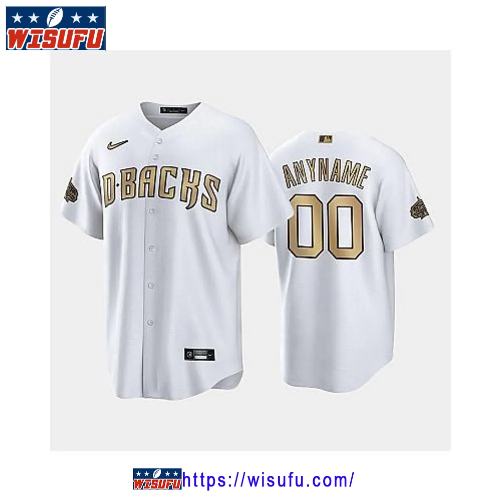 2024-23 All-star Game Nl Arizona Diamondbacks White 00 Custom Jersey