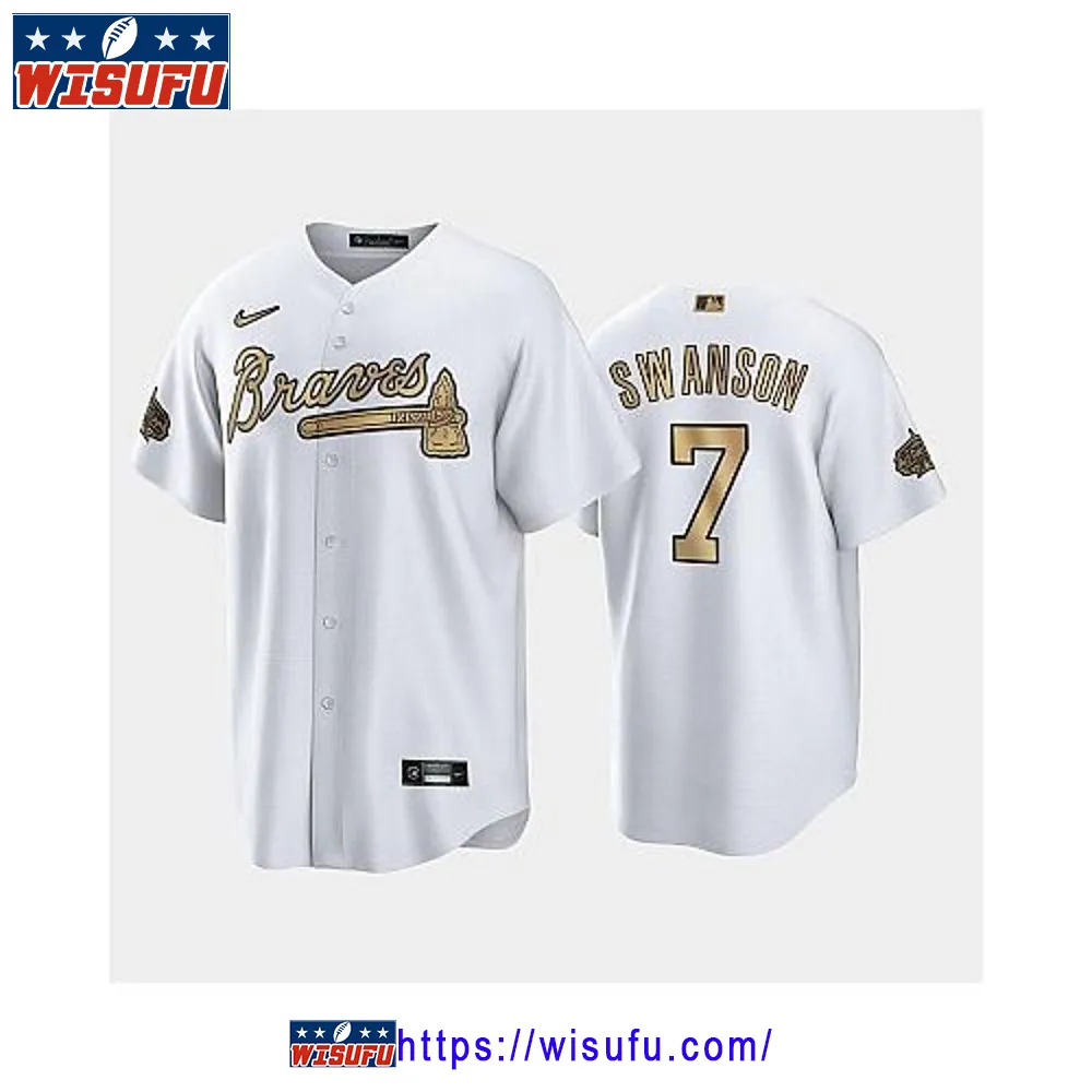 2024-23 All-star Game Nl Atlanta Braves White 7 Dansby Swanson Jersey