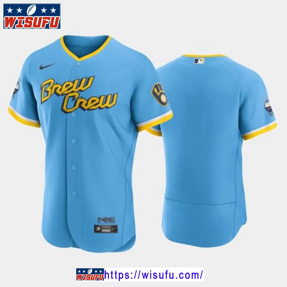 2024-23 City Connect Milwaukee Brewers Jersey - Powder Blue