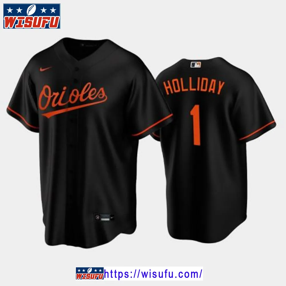 2024-23 Draft Baltimore Orioles Jackson Holliday 1 Black Alternate Jersey