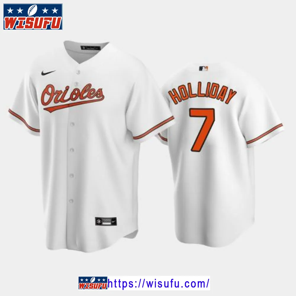 2024-23 Draft Baltimore Orioles Jackson Holliday 7 White Home Jersey