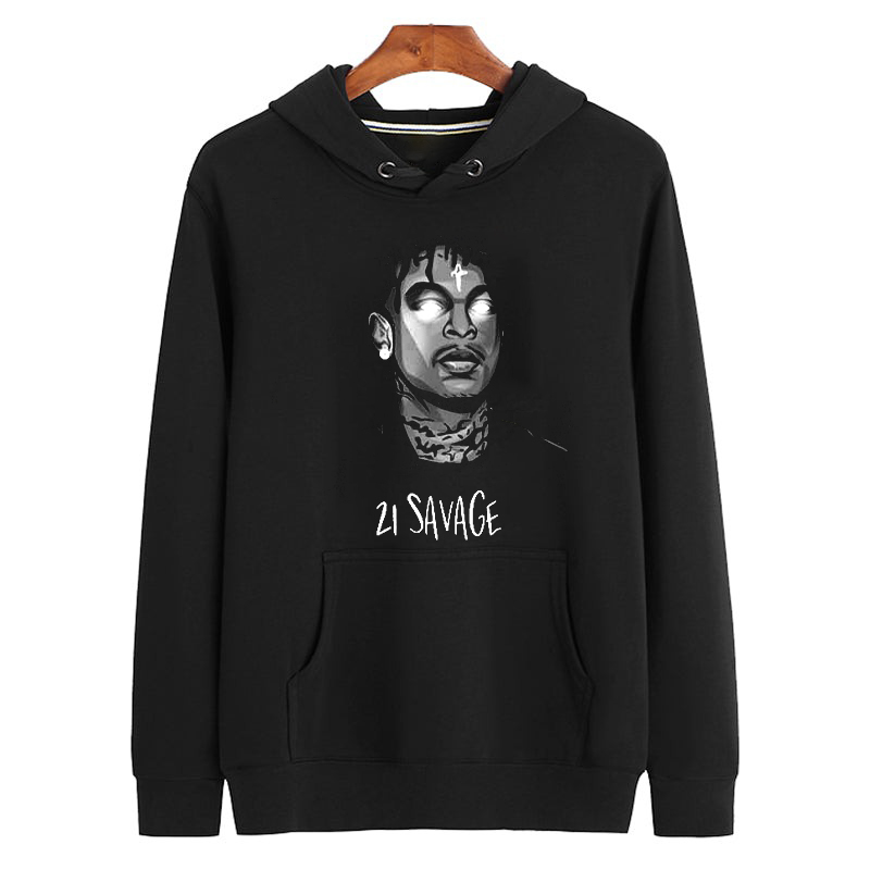 21 SAVAGE BLACKOUT Vintage  Bootleg Graphic Unisex Hoodie