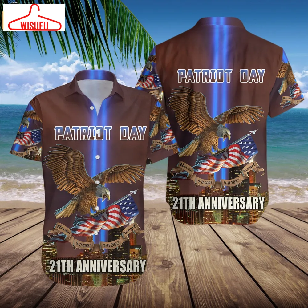 21th Aniversary Patriot Day 911 American Flag Hawaii Shirt, New Fashion Gifts