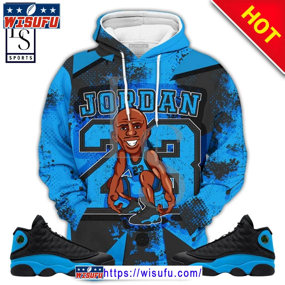 23 Supperstar Sneaker Match Black University Blue 3d Hoodie