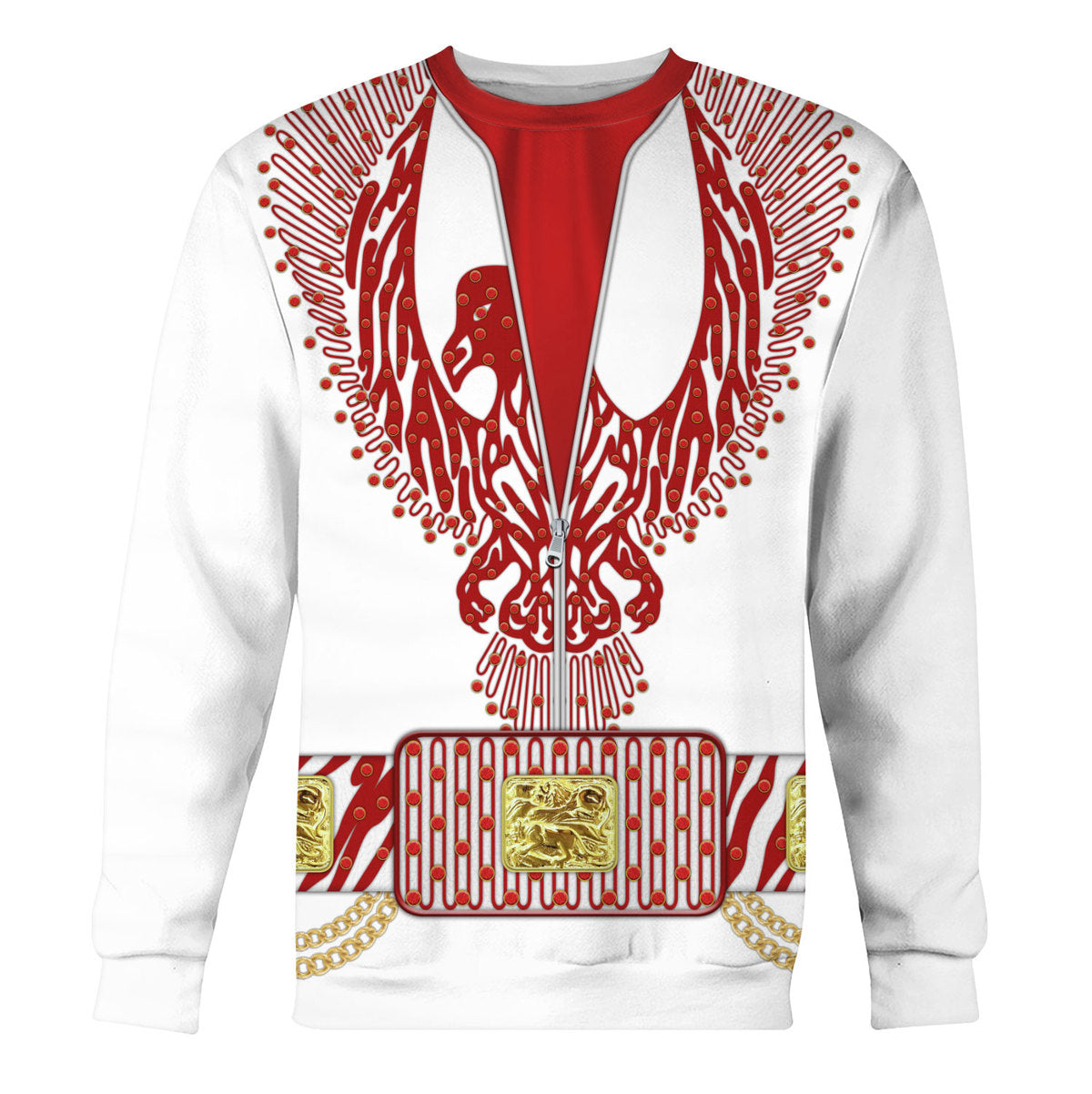 Gearhomie Elvis Red Phoenix Suit Costume sweatshirt