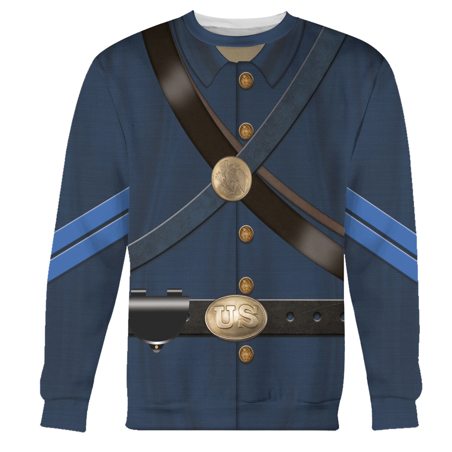 Gearhomie Civil Wars of Blue Union Infantryman Costume sweatshirt