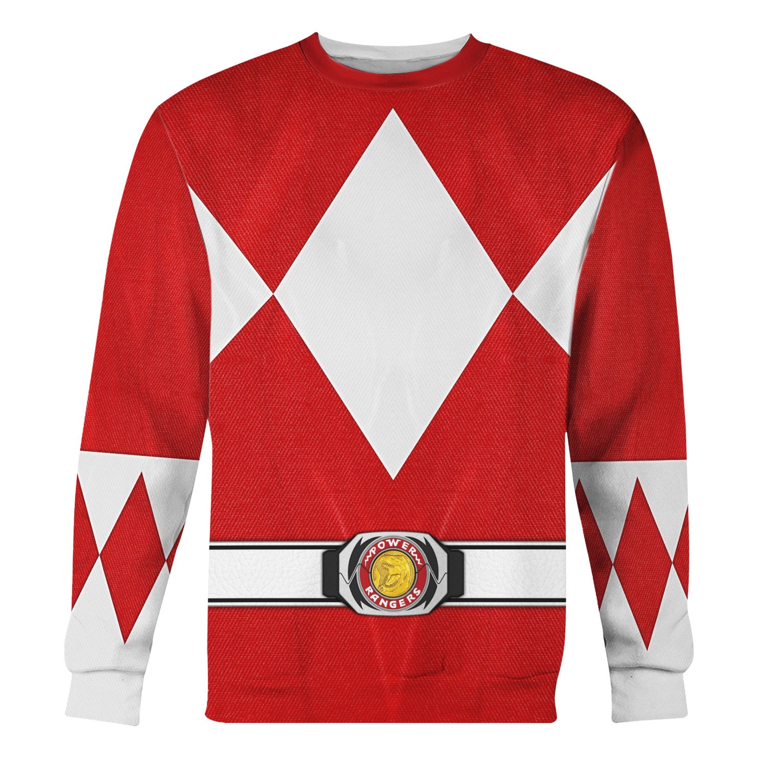 Red Ranger Mighty Morphin sweatshirt