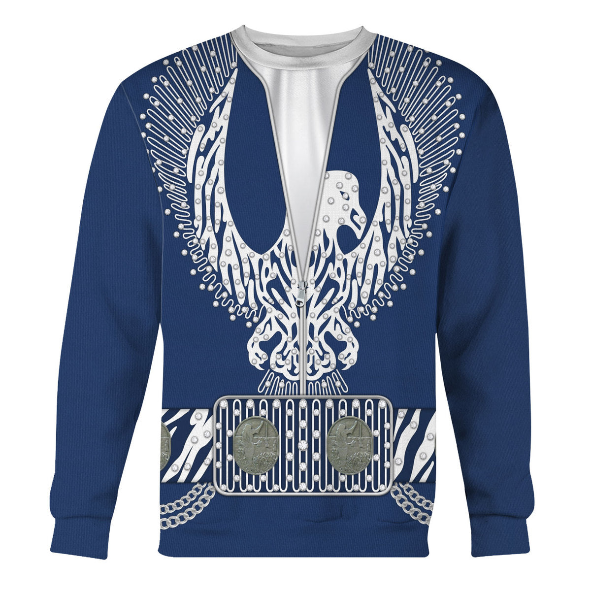 Gearhomie Elvis Silver Phoenix Costume sweatshirt