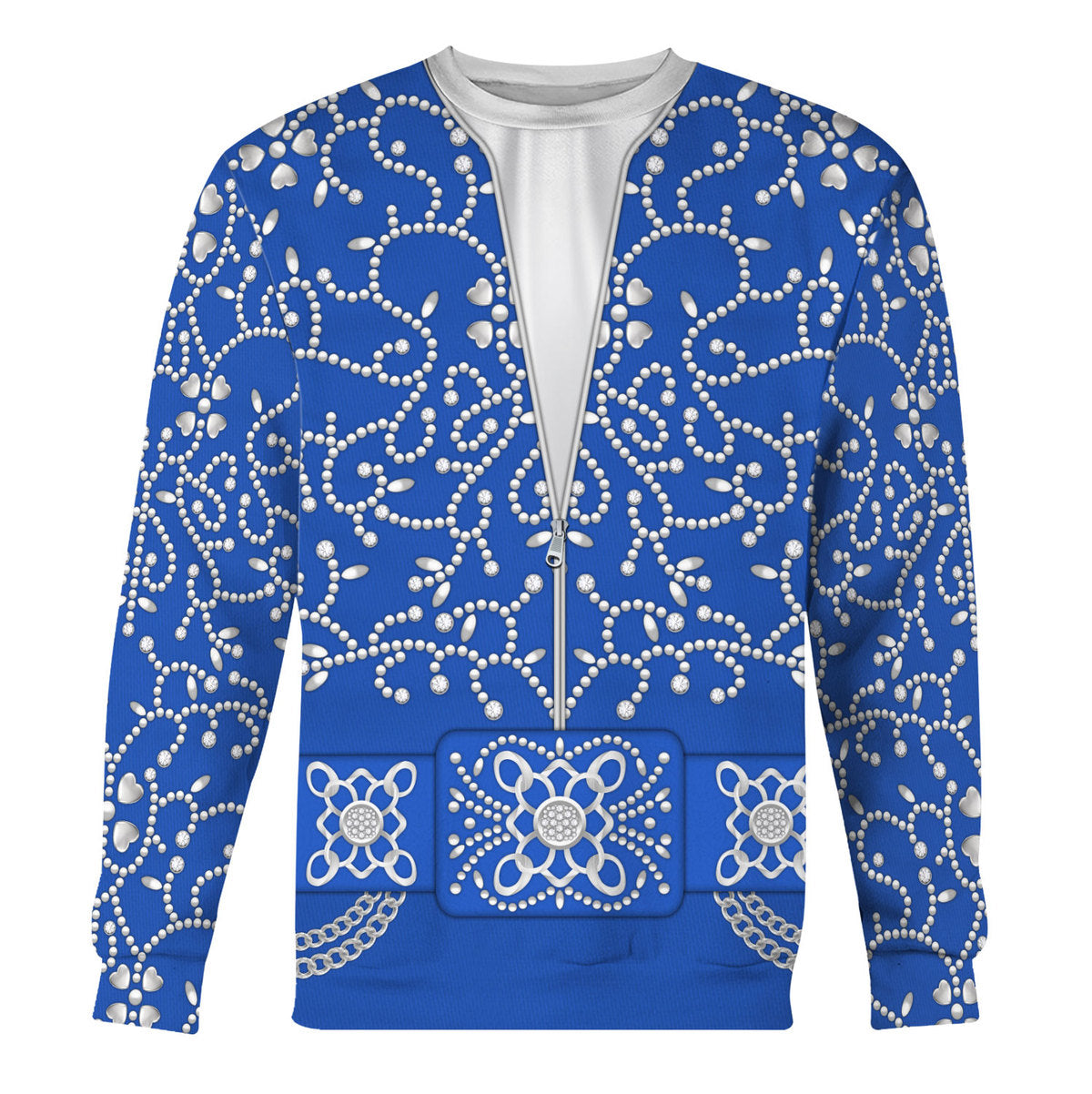 Gearhomie Elvis Blue Swirl Costume sweatshirt