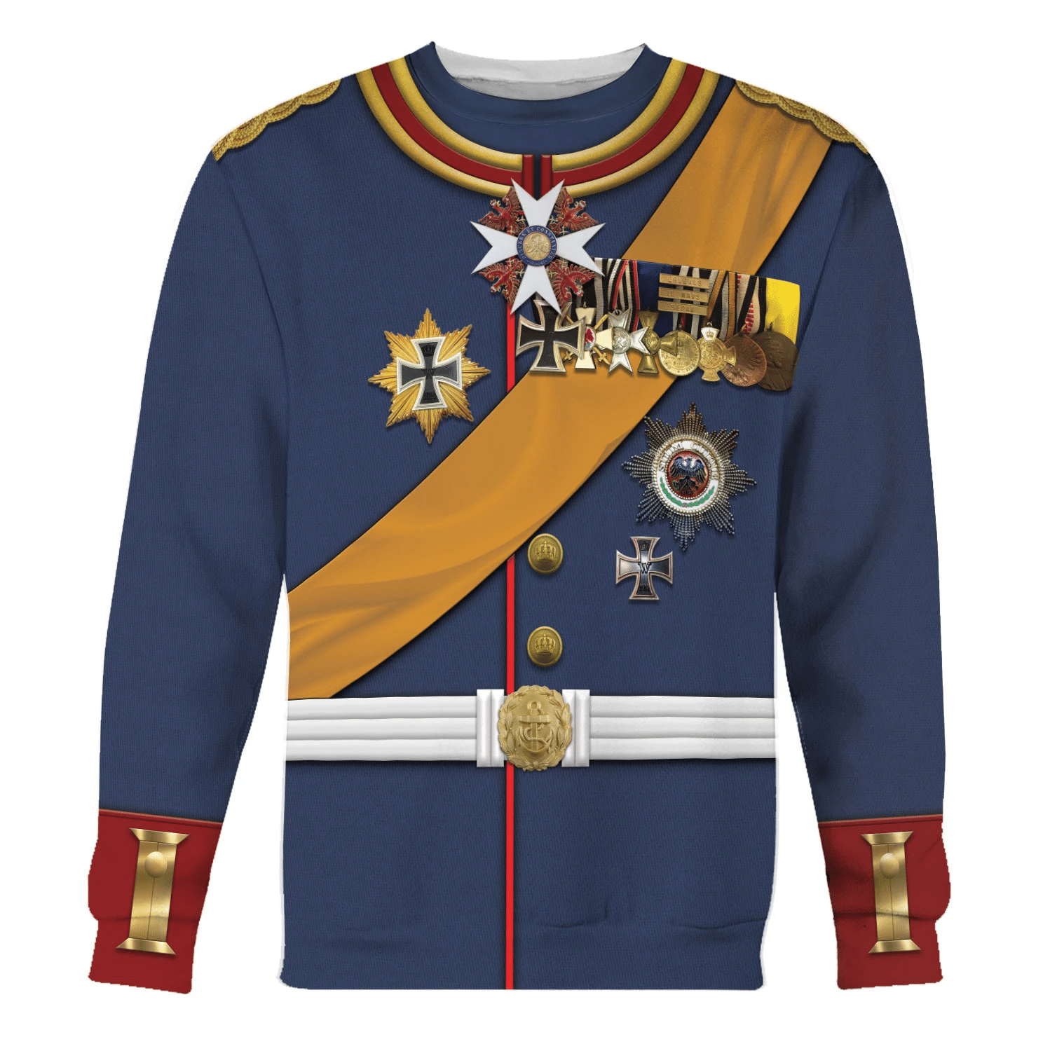 Gearhomie General Paul Von Hindenburg (1847-1934) Costume sweatshirt