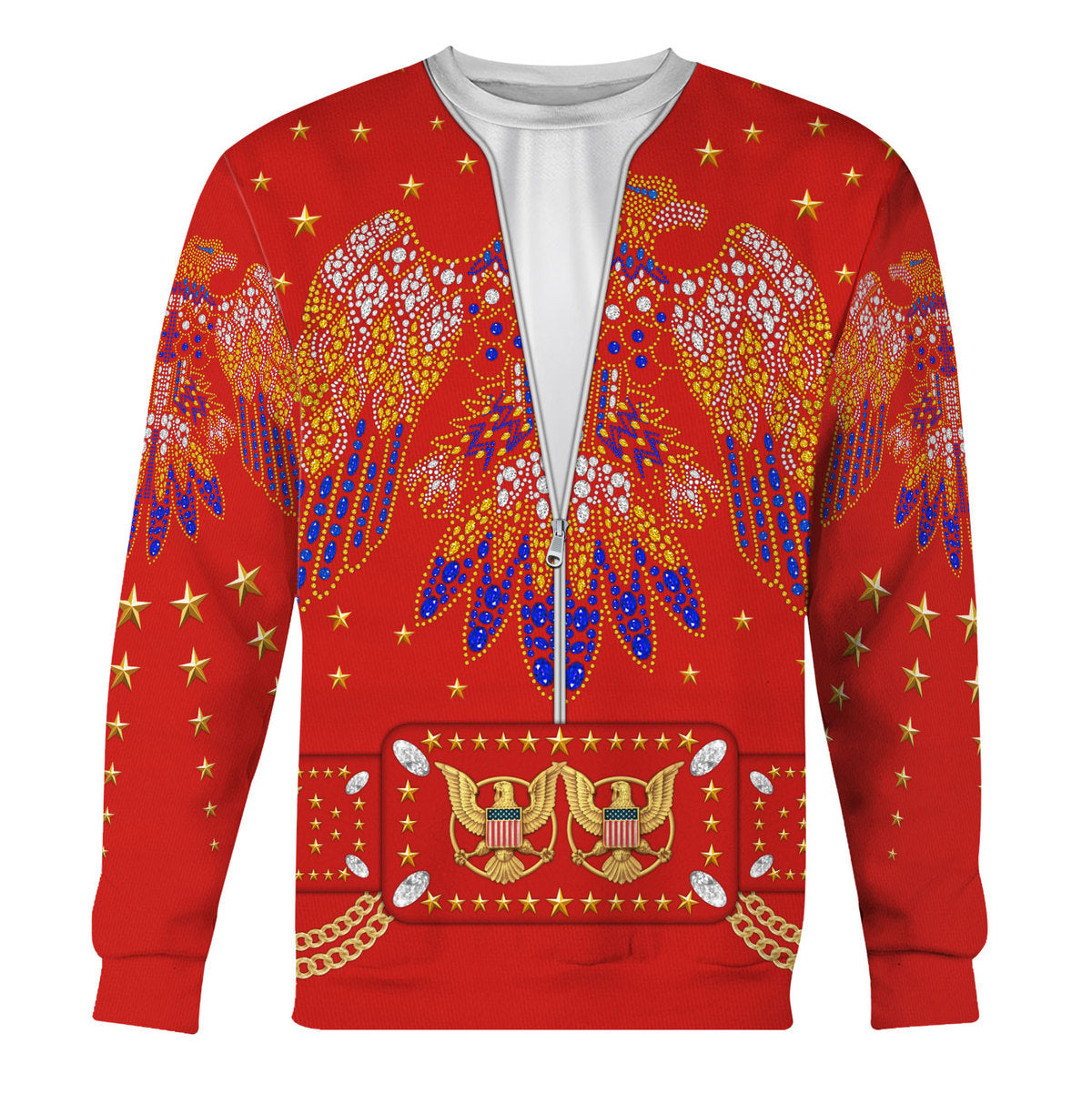 Gearhomie Elvis EAGLE Red Costume sweatshirt