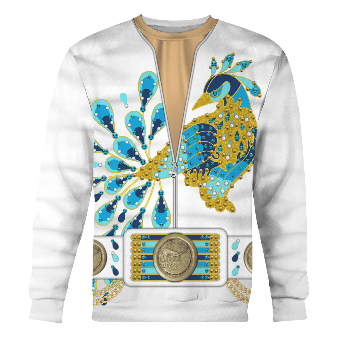 Gearhomie Elvis Presley Peacock Outfit Costume sweatshirt