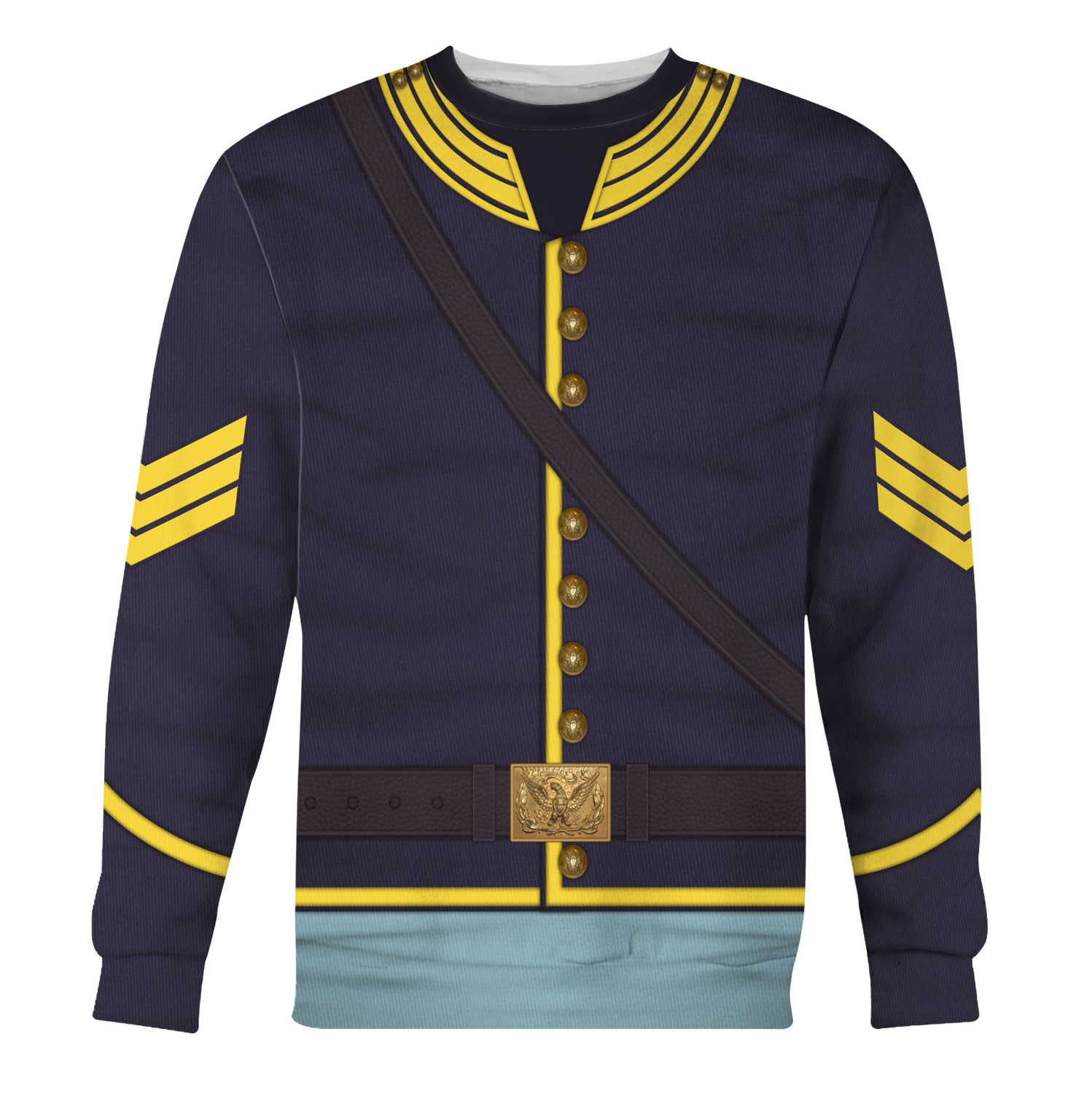 Gearhomie American Union Army- Cavalry Sergeant Costume  Sweatshirt