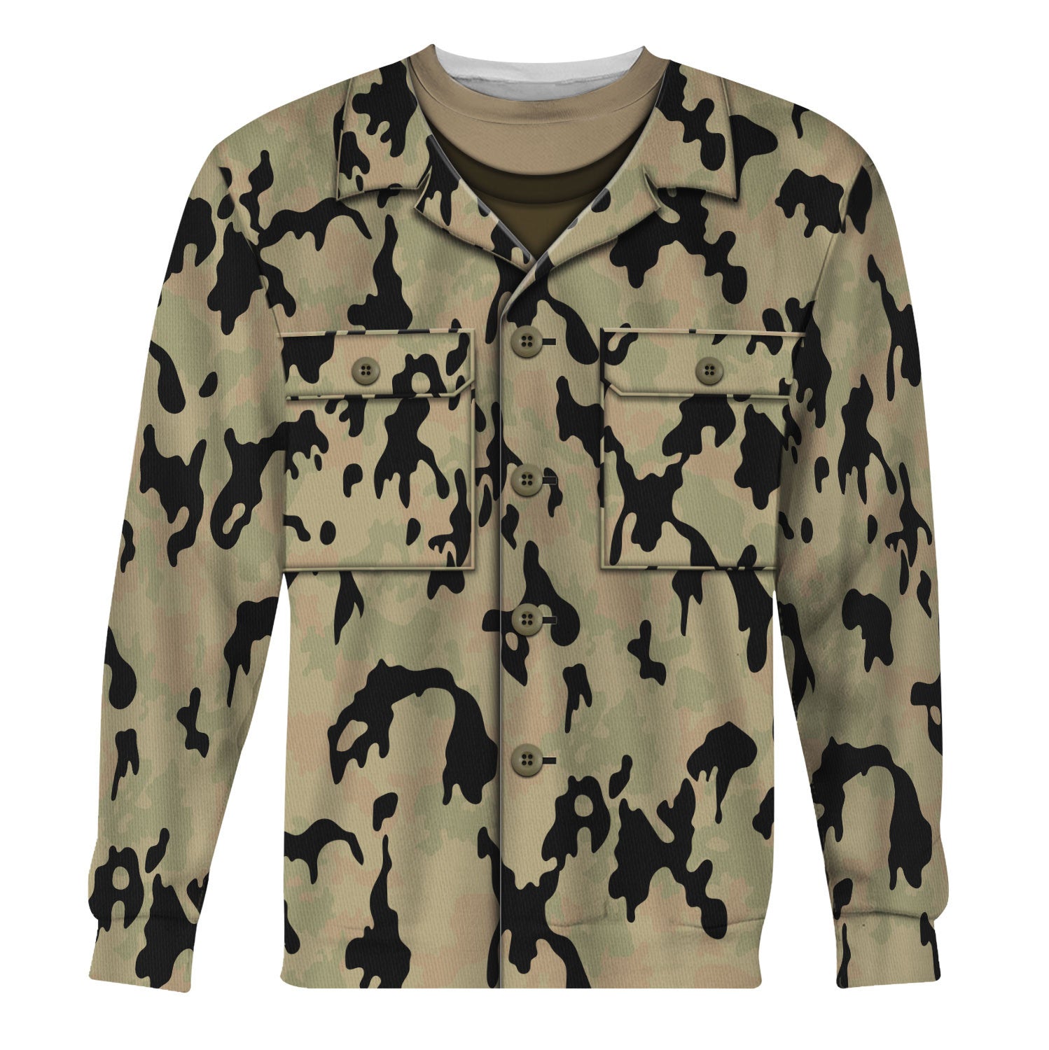 Gearhomie German World War 2 (WWII) Leibermuster Faded v2.0 CAMO Costume sweatshirt