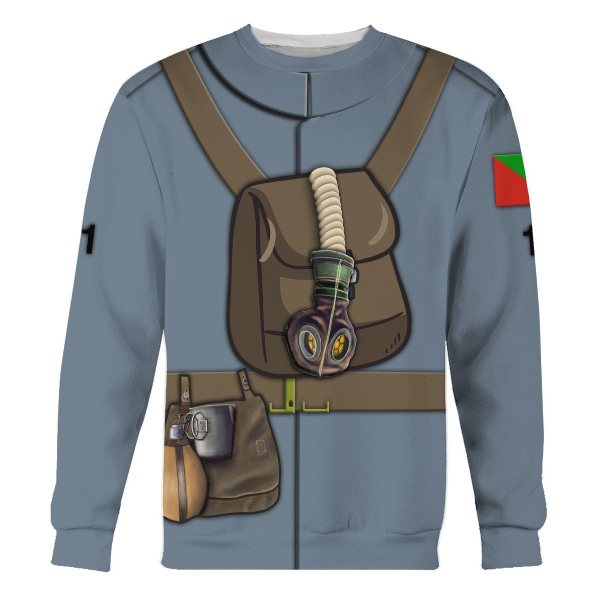 Gearhomie WW1 Flanders Portuguese Lewis Gun Crew Costume sweatshirt