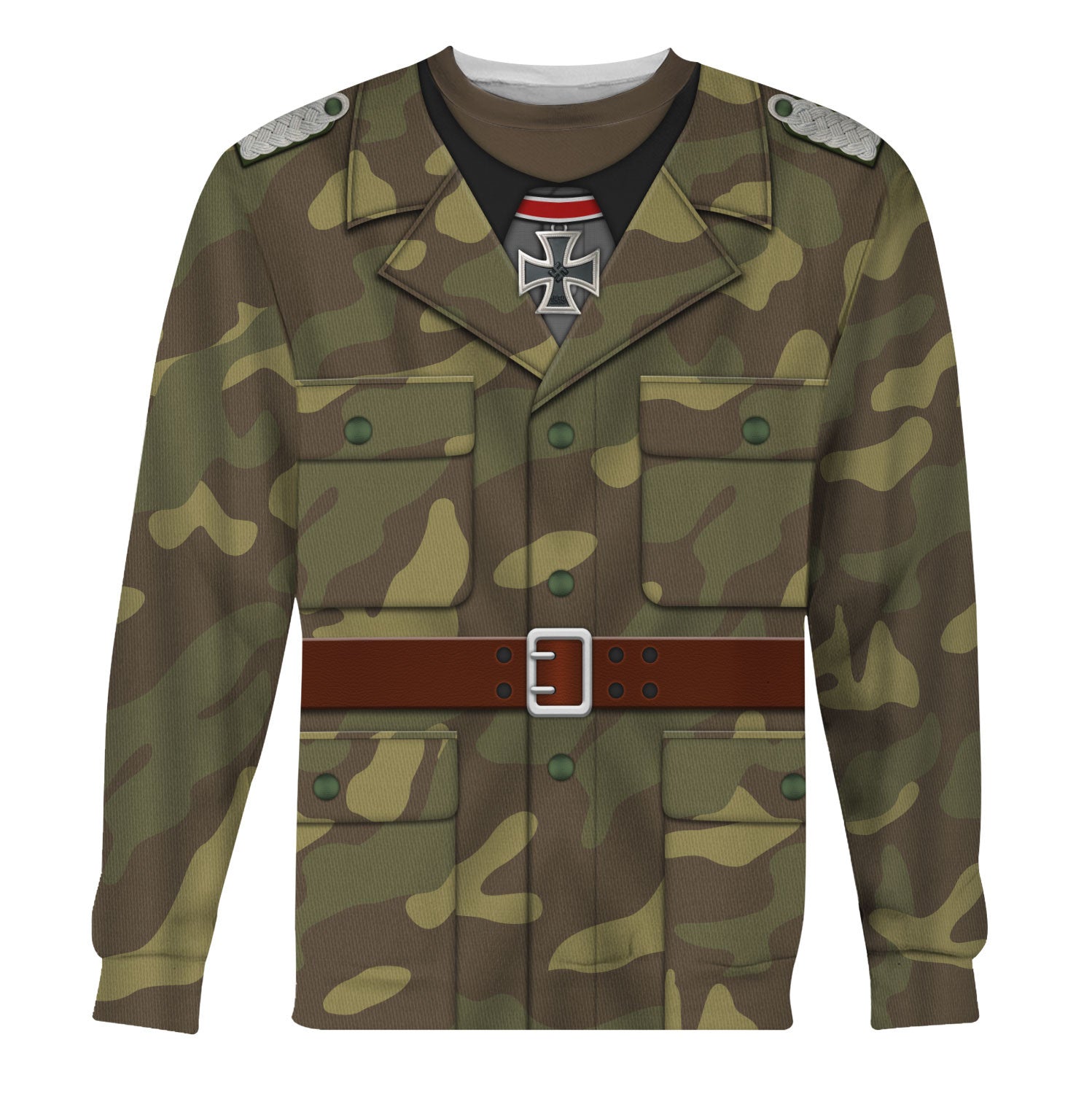 Gearhomie German SS Italian Camo M40 World War II Costume sweatshirt