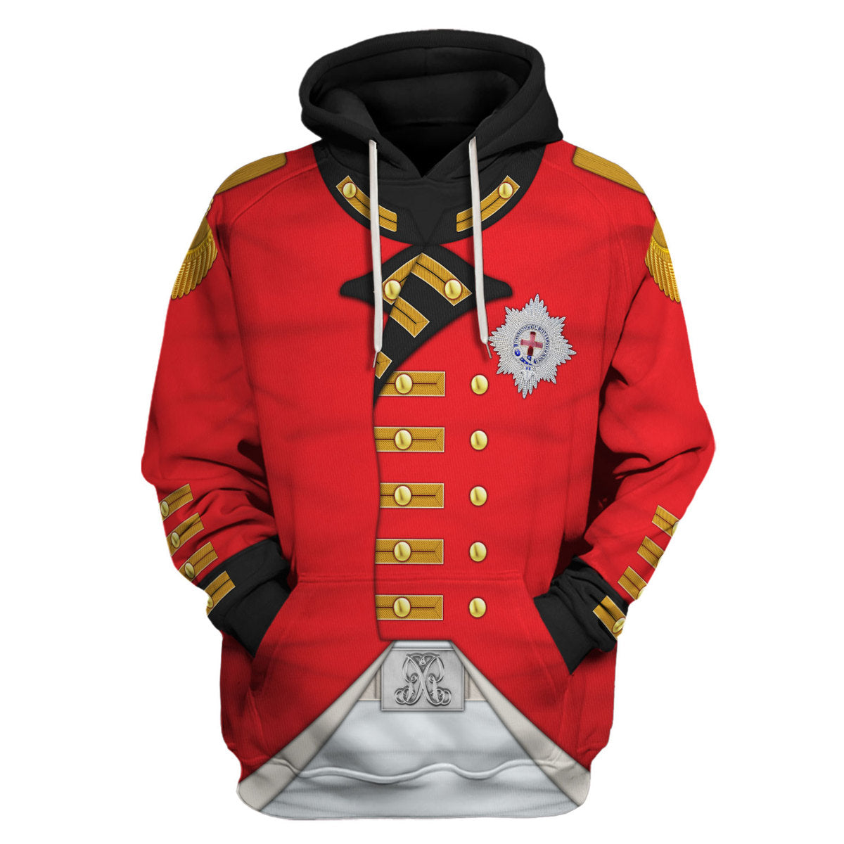 Gearhomie George III of England Uniform Costume hoodie