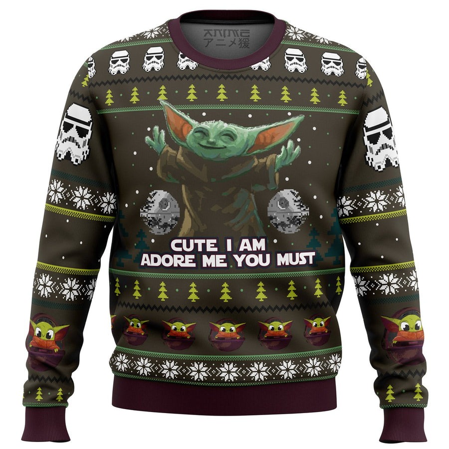 Baby Yoda Cute Mandalorion Star Wars Ugly Christmas Sweater - OwlsMatrix